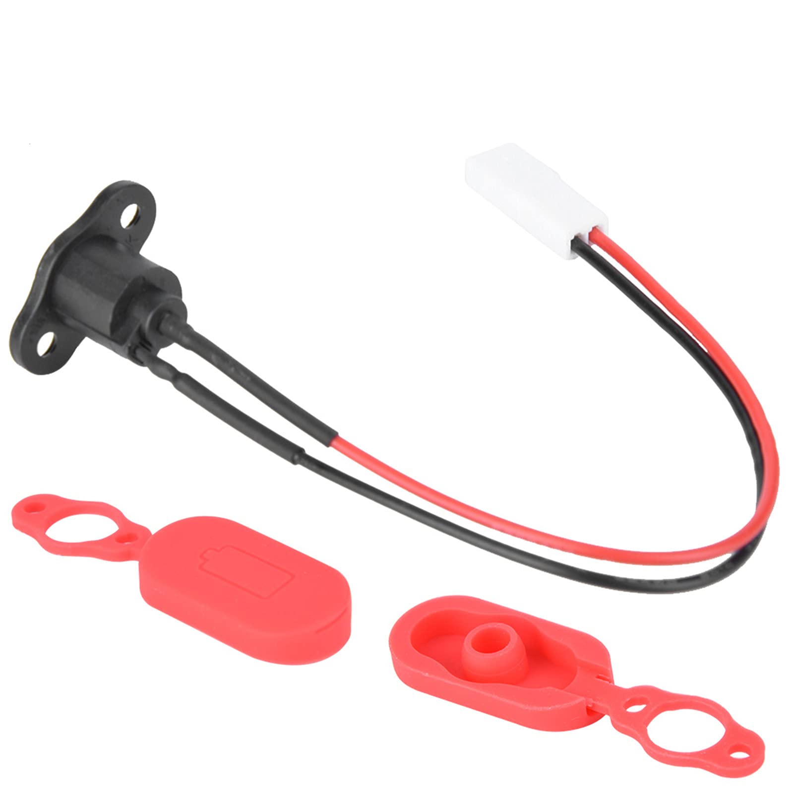 Waterproof Silicone Charging Port Cover with Screws for Electric Scooter - Durable Accessory Replacement for Xiaomi, Segway & More - Perfect for Rainy Days & Outdoor Riding Protection
