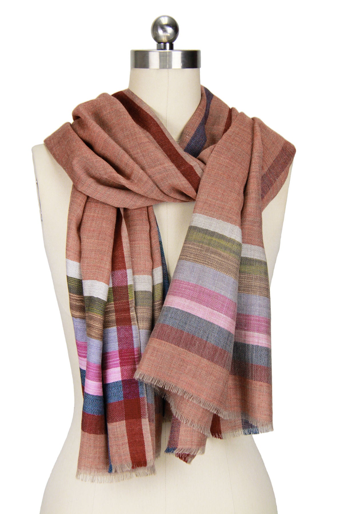 Stylish Plaid Border Scarf for Women - Soft Winter Fashion Accessory - Perfect for Cold Weather, Office & Holiday Outfits