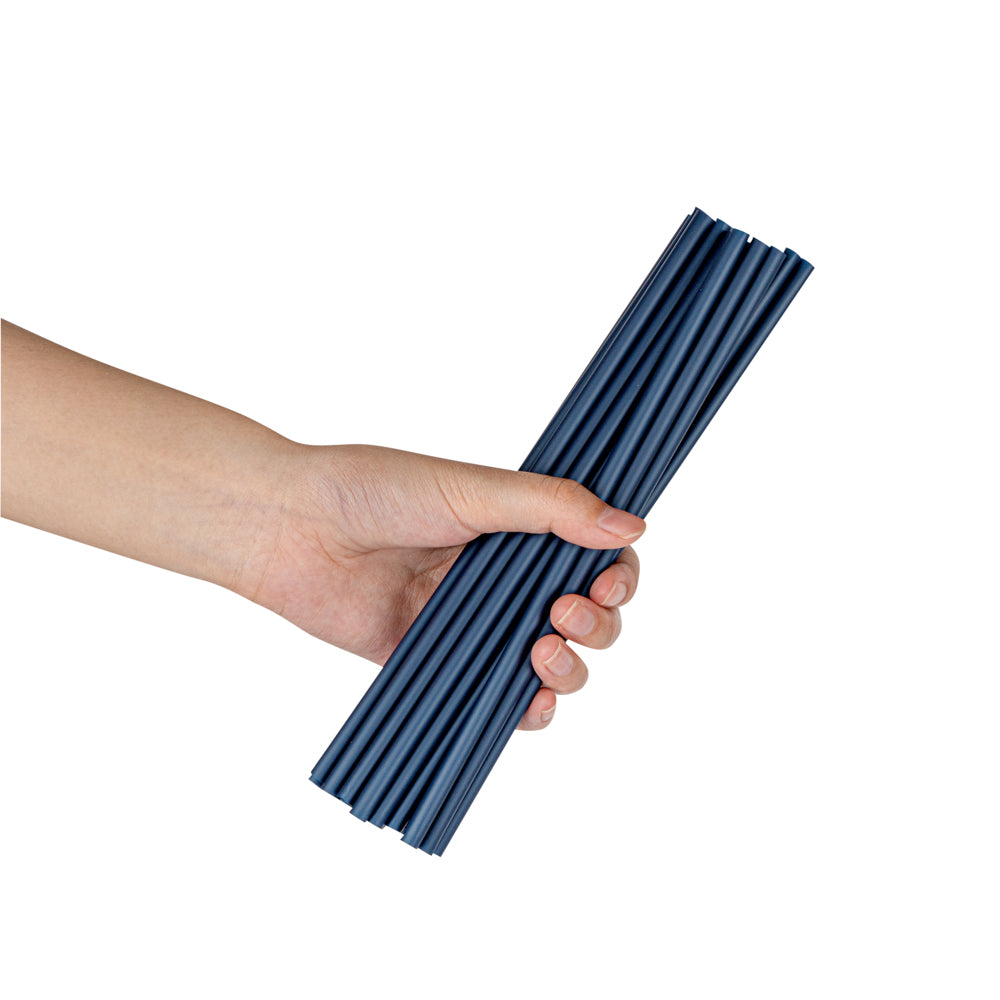 Eco-Friendly Compostable PLA/PBAT Plastic Straws - Midnight Blue, 8 1/4 Inch, 2000 Count Box - Perfect for Restaurants, Cafes & Sustainable Parties
