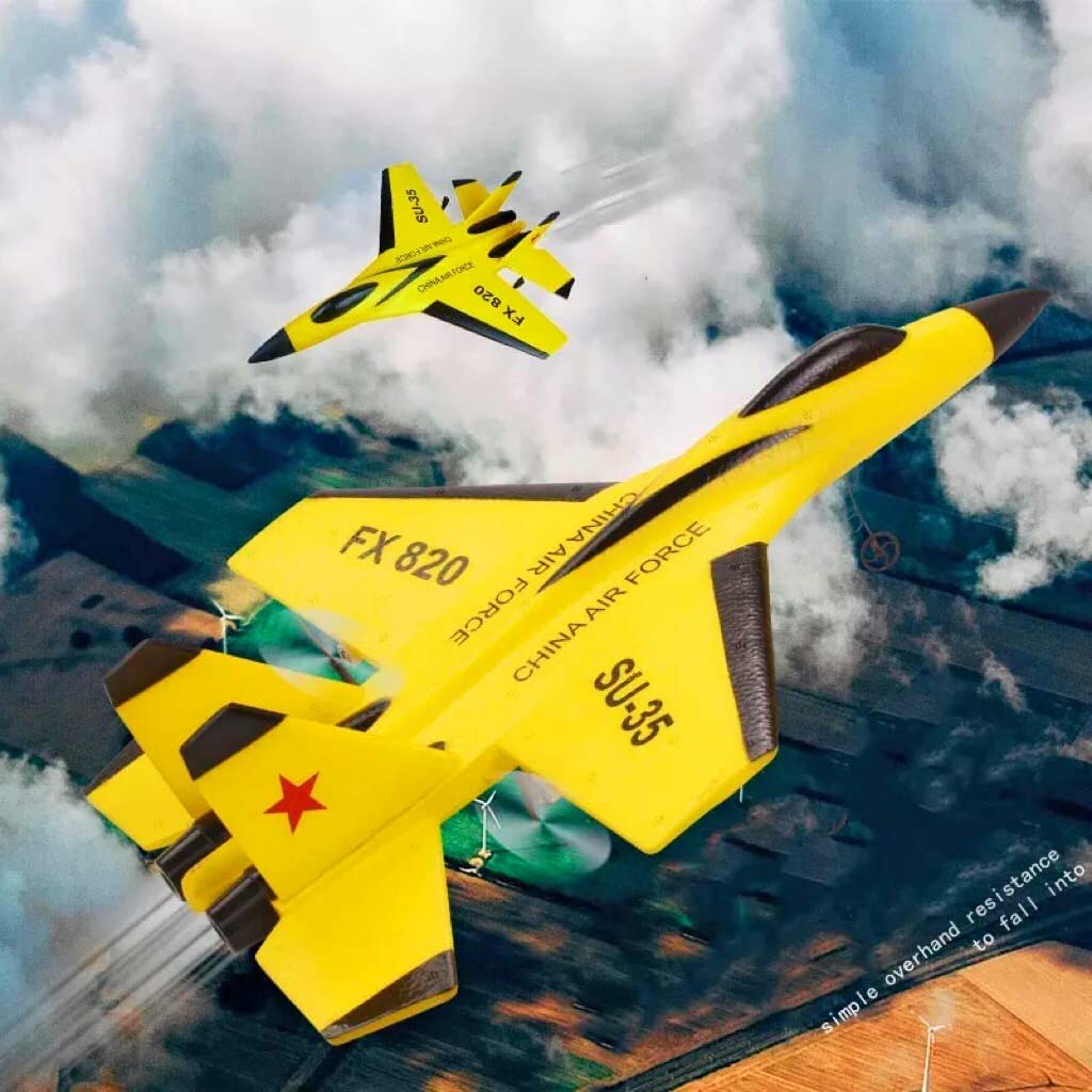 Goolsky Flybear FX-820 SU-35 RC Airplane - 2.4GHz 2CH Remote Control Glider with 290mm Wingspan, EPP Micro Plane for Indoor Flying - Ready to Fly (RTF) - Perfect for Beginners, Kids & Indoor RC Hobbyists