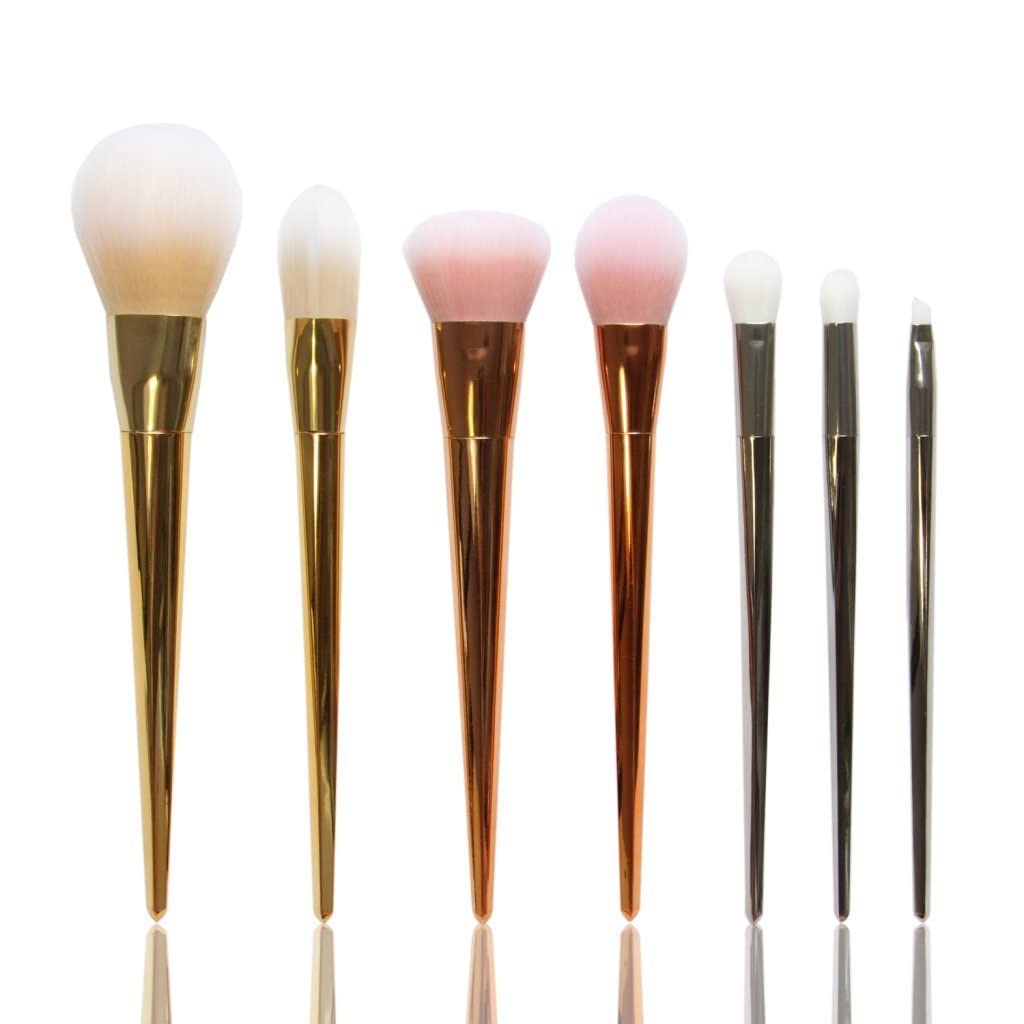 Magnusdeal 7-Piece Professional Makeup Brush Set - Foundation, Blush & Eyeshadow Brushes for Flawless Beauty Application | Perfect for Daily Makeup & Professional Makeup Artists