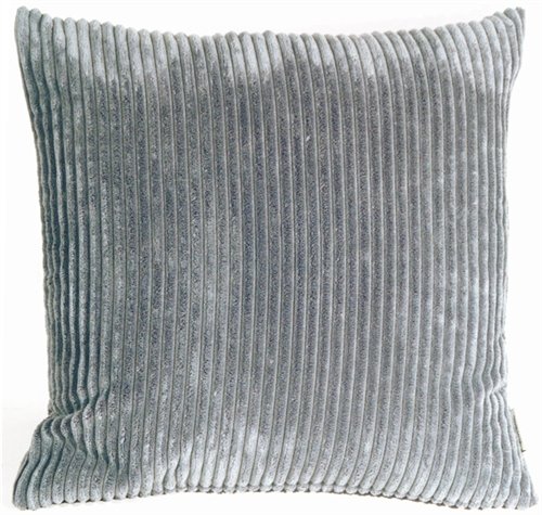 Dark Gray Wide Wale Corduroy Throw Pillow 22x22 - Soft Decorative Couch Pillow for Living Room, Bedroom & Sofa Decor
