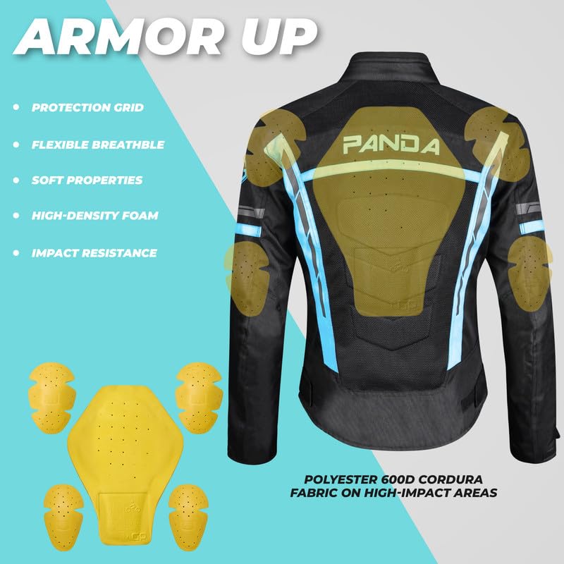 Women's CE Armor Motorcycle Jacket - Waterproof All-Season Touring & Dual Sport Biker Jacket for Women - Ideal for Adventure Riding, Commuting & Long-Distance Travel