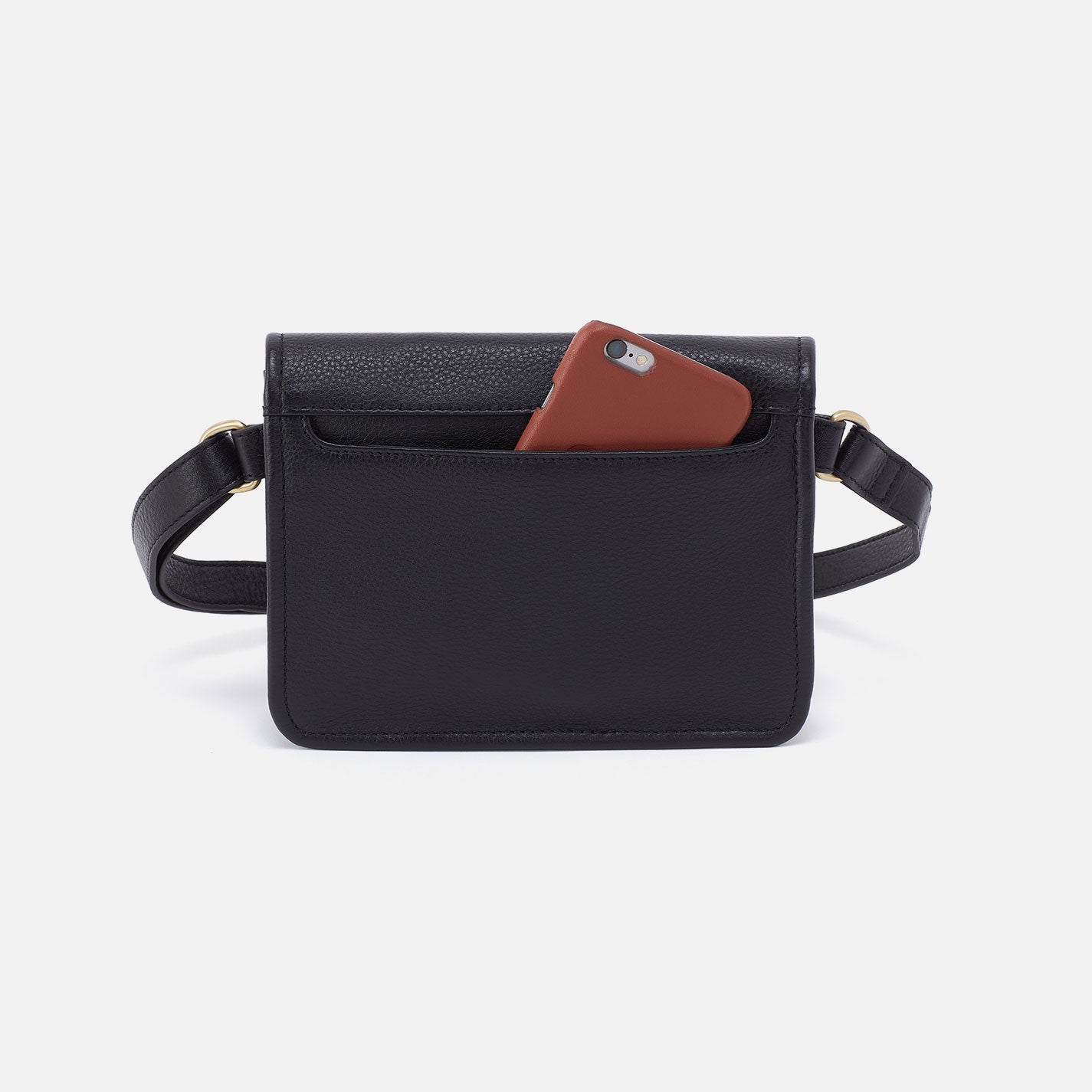 Margot Pebbled Leather Belt Bag - Stylish Black Waist Pack for Women | Perfect for Travel, Running & Everyday Use