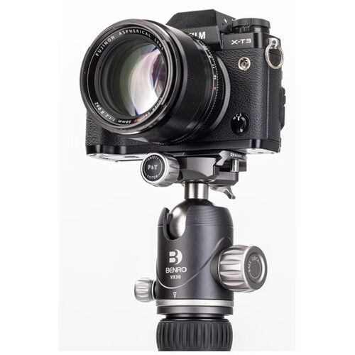 Benro VX30 Arca Swiss Style Aluminum Ballhead with PU60N Camera Plate - Professional Tripod Head for DSLR & Mirrorless Cameras - Perfect for Photography, Videography & Travel