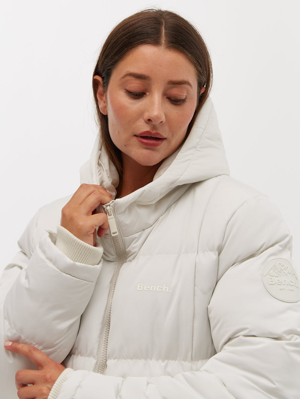 Polli Long Puffer Parka for Women - Winter Warm Hooded Down Jacket with Waterproof Shell | Perfect for Skiing, Snowboarding & Cold Weather Outdoor Activities
