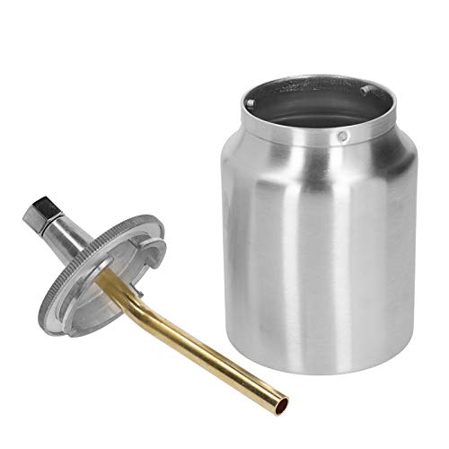 Ladieshow 1000ml Aluminum Spray Gun Cup - Suction Feed Paint Sprayer Pot for Automotive & DIY Projects (2.5 Cup Capacity)