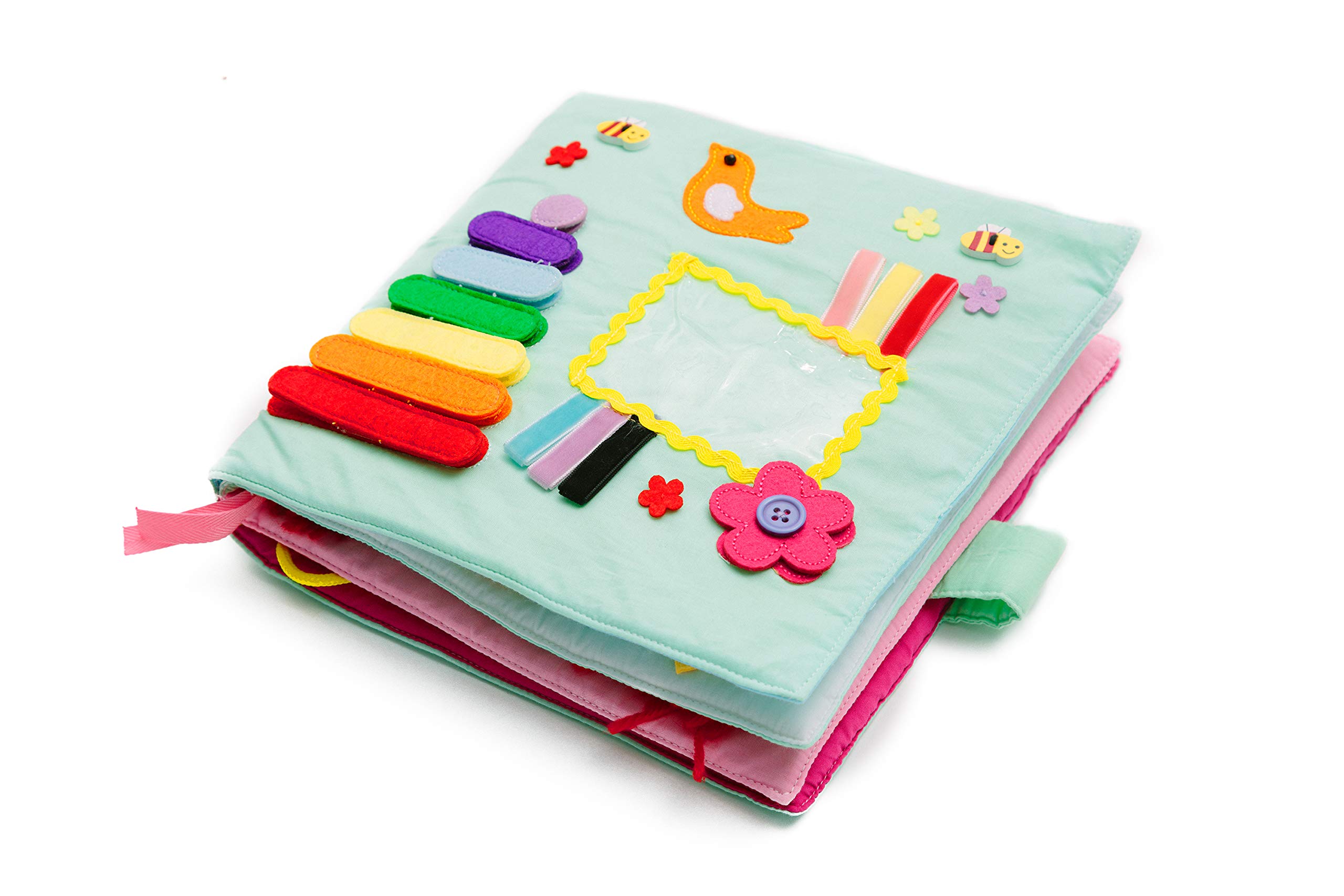 Montessori Quiet Book for Toddlers - Educational Sensory Activity Toy for Early Learning & Basic Skills Development - Perfect for Travel, Home Play & Preschool Classroom Use