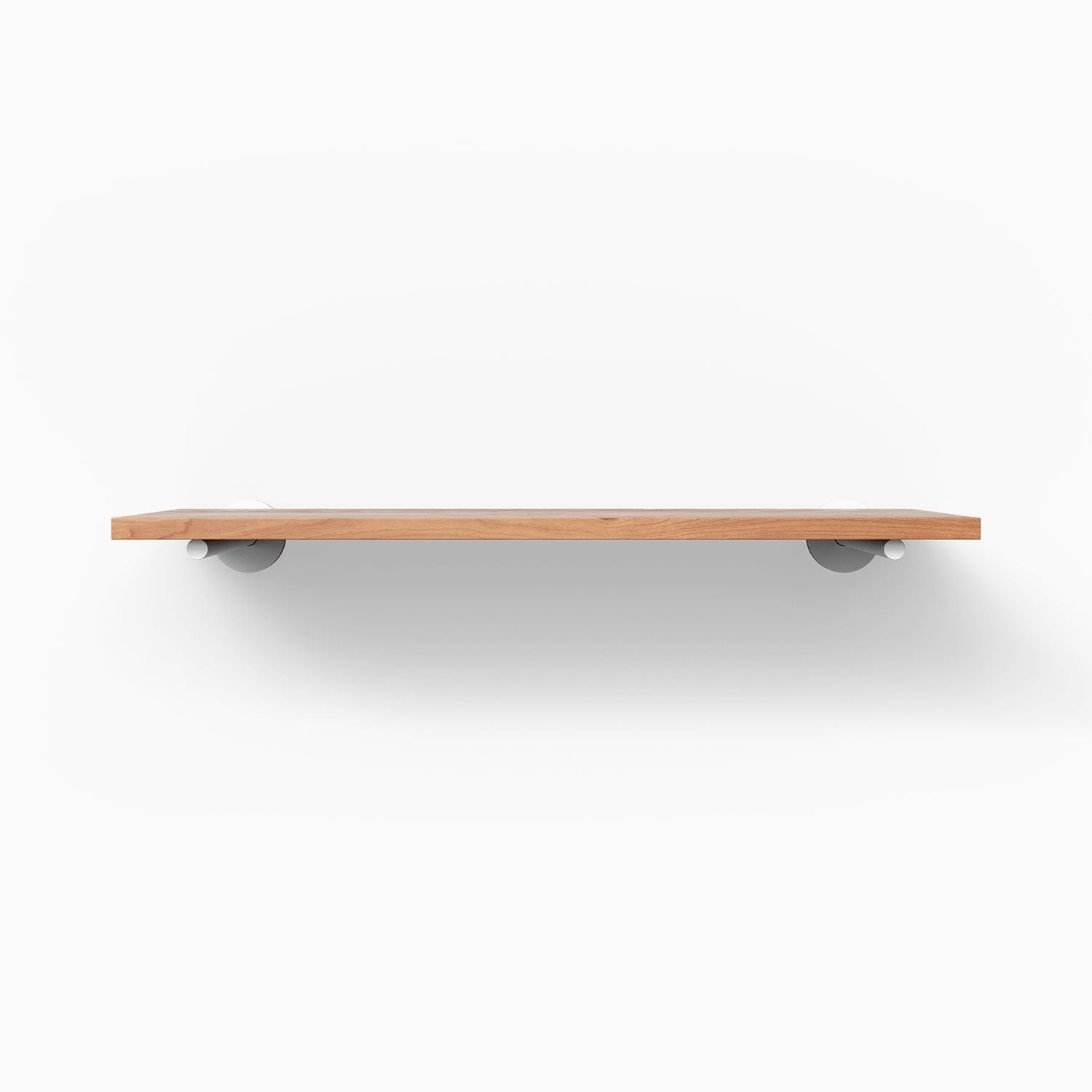 Roderick Cherry Wood Wall Shelf - Rustic Floating Shelf for Living Room, Bedroom, or Bathroom Storage & Decor