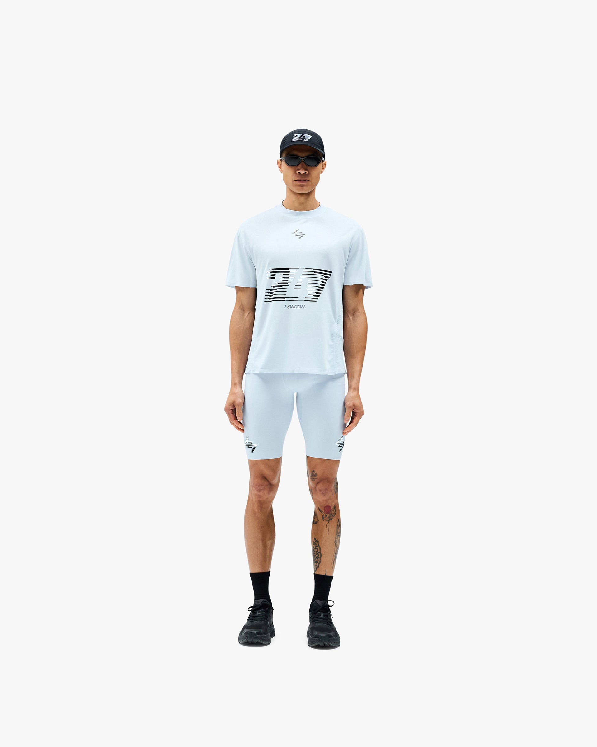 247 London Men's Casual T-Shirt - Soft Cotton Short Sleeve Tee in Classic Blue | Perfect for Everyday Wear, Street Style & Weekend Outfits