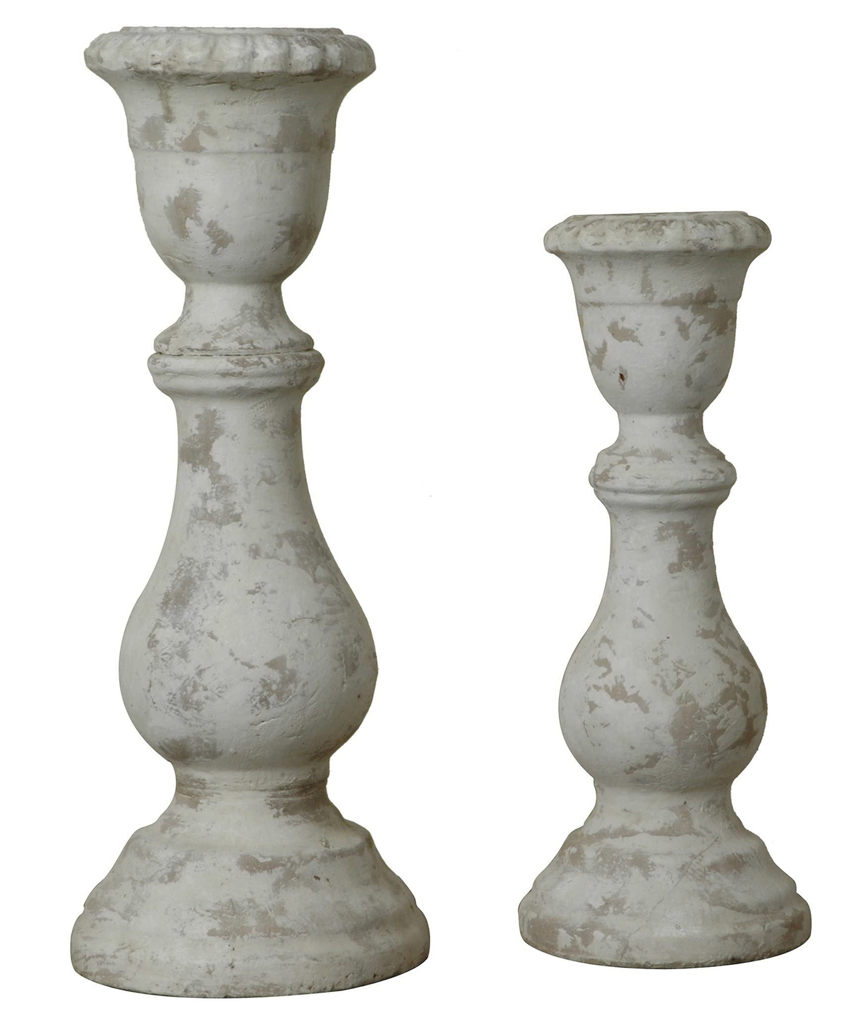 Crestview Collection CVCHE384 Newport Candle Holders Set of 2 - Elegant Home Decor for Dining Table, Wedding Centerpiece, and Fireplace Mantel Decorations