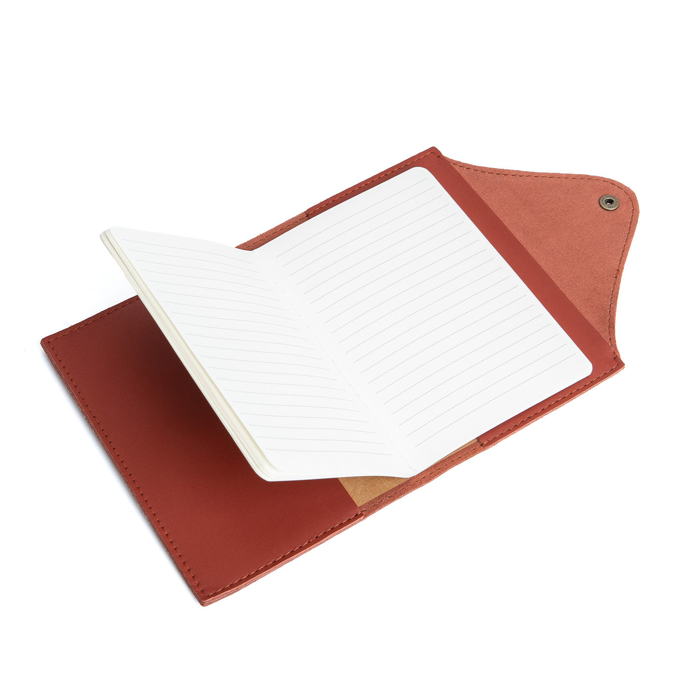 Premium Leather Snap Journal - Handmade Refillable Notebook for Writing, Sketching & Note Taking - Perfect for Travel, Office & School Use