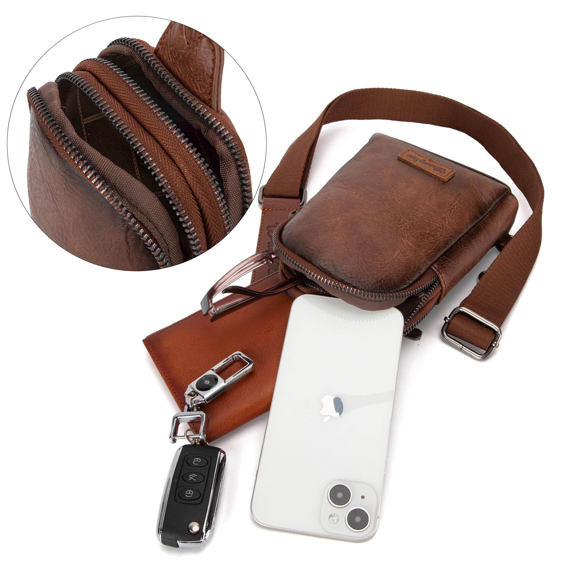 Wrangler Women's Sling Bag - Crossbody Fanny Pack for Travel & Outdoor