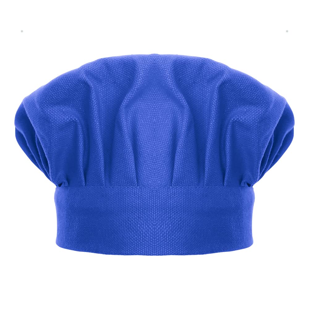 TopTie Adjustable Chef Hat for Kids & Adults - 100% Cotton Elastic Kitchen Cooking Baking Hat for Professional Chefs & Home Cooks | Perfect for Restaurants, Culinary Classes & Baking Parties