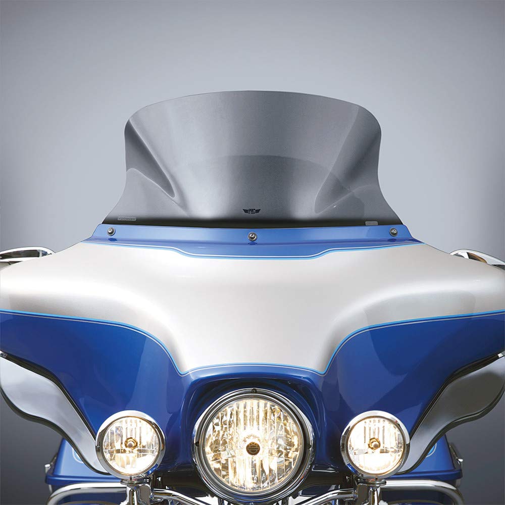 National Cycle N20406 Clear Windshield for Harley Davidson FLHT/FLHX/FLHTK Touring & Tri-Glide Models (1996-2013) - Low Profile Design for Reduced Wind Resistance - Perfect for Highway Cruising and Long-Distance Rides