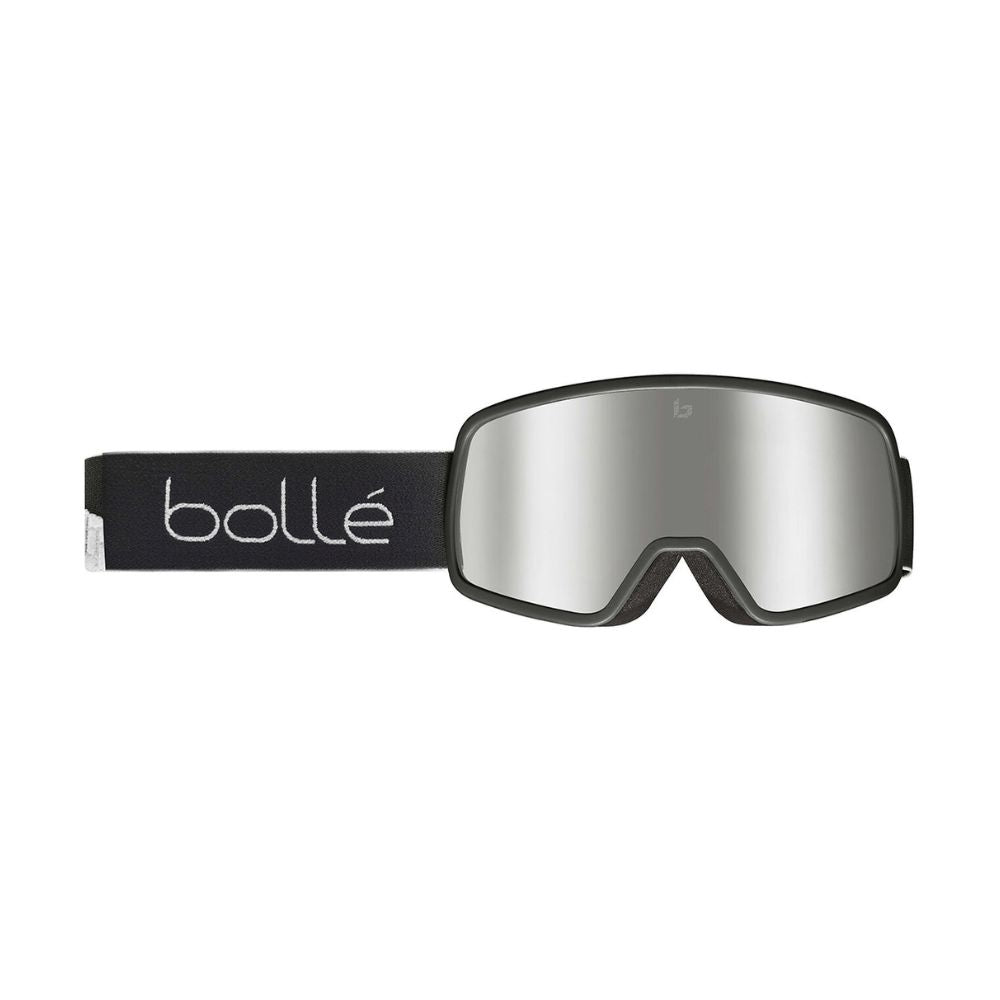 Bolle Nevada Jr Ski Goggles for Kids 8-14 Years - Black Matte Frame with Vermilion Gun Cat.2 Lens - Anti-Fog UV Protection for Snowboarding & Winter Sports