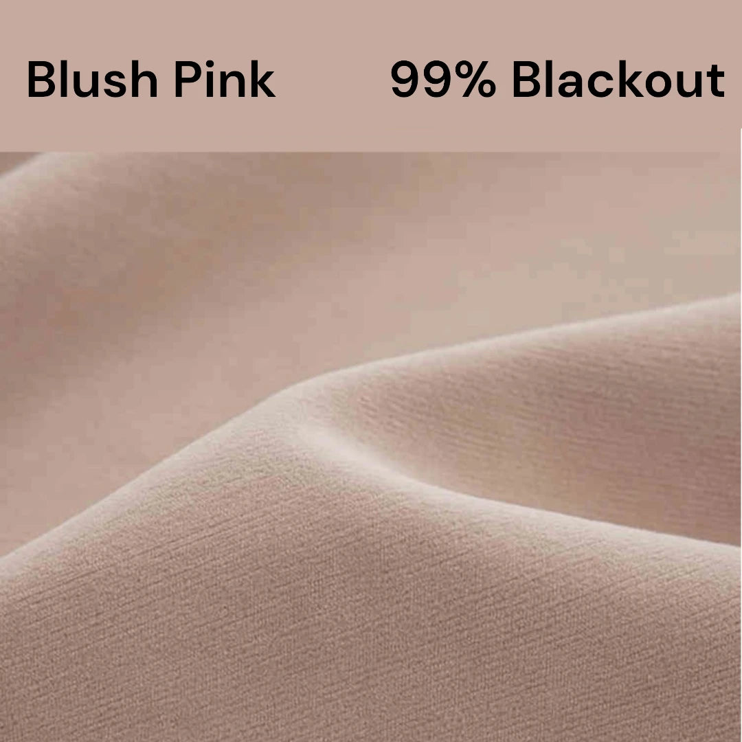 Isabel Plush Chenille Thermal Blackout Curtains for Bedroom - Custom Size, Noise Reducing, Energy Efficient, 100% Light Blocking for Better Sleep & Privacy