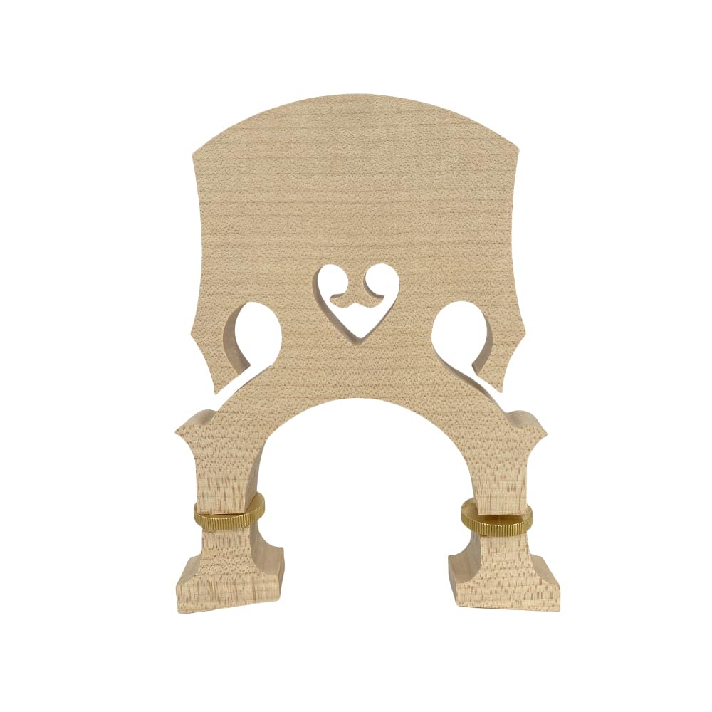 Adjustable Height Maple Wood Upright Bass Bridge - Premium Double Bass Repair & Setup Kit for Professional Musicians & Luthiers - Perfect for Jazz, Classical & Orchestral Performances