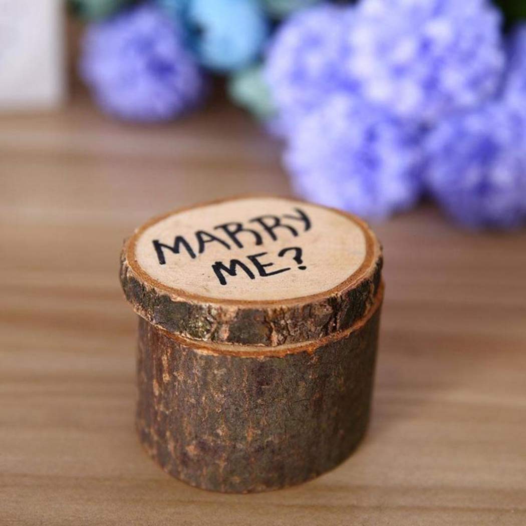 Elegant Rustic Wooden Wedding Ring Box - 'We Do' & 'I Do' Engraved - Perfect for Ring Bearers, Ceremonies & Proposal Moments