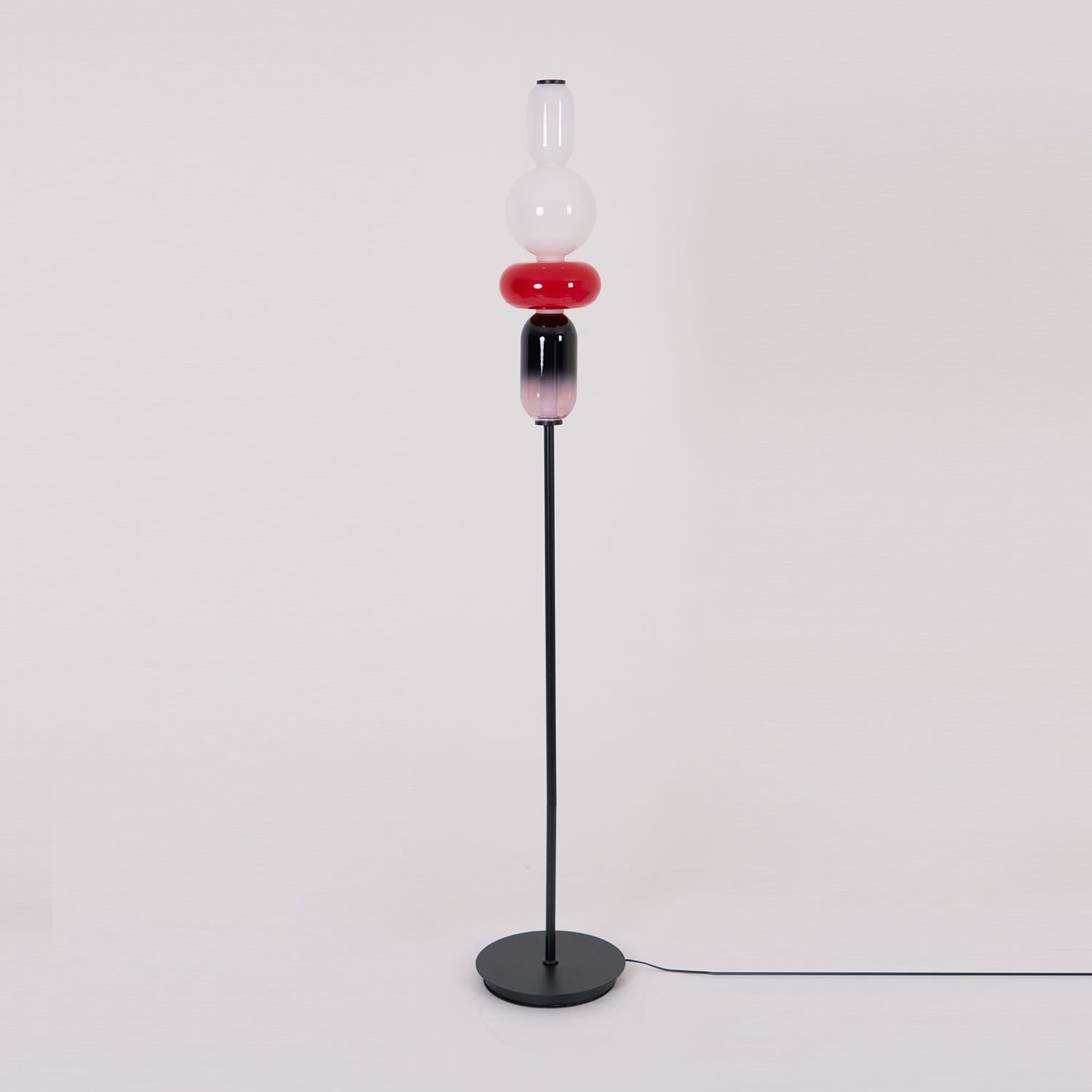 Candied Glass Floor Lamp - Modern LED Standing Light for Living Room, Bedroom, and Office Decor