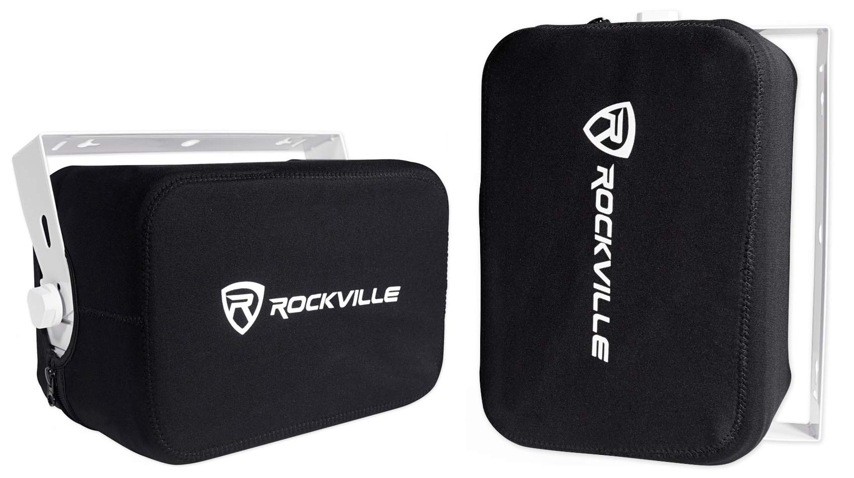 Rockville 2 RWBC65S Neoprene Speaker Covers - Waterproof Protection for 6.5