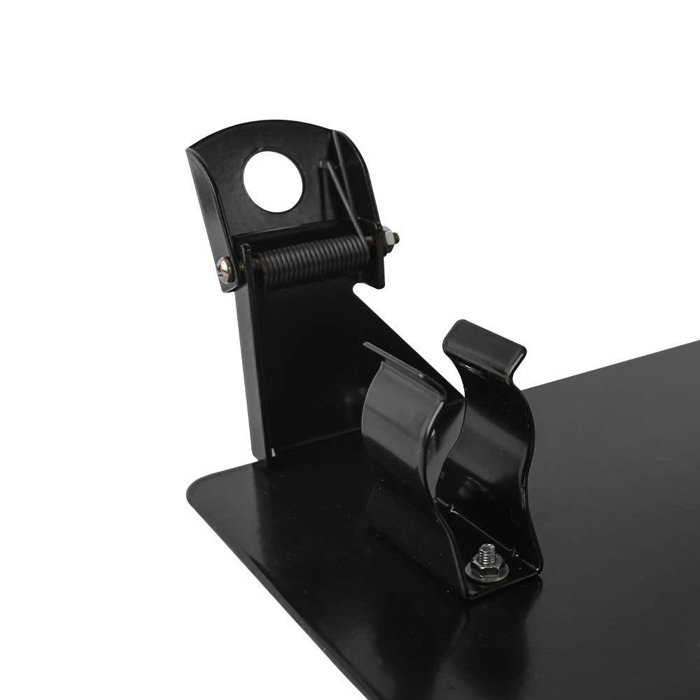 ZESUPER Flip-Up Winch Roller Fairlead with Stainless Steel License Plate Mount - Heavy Duty Off-Road Accessory for Jeep, Truck & ATV - Perfect for Trail Riding, Towing & Recovery Operations