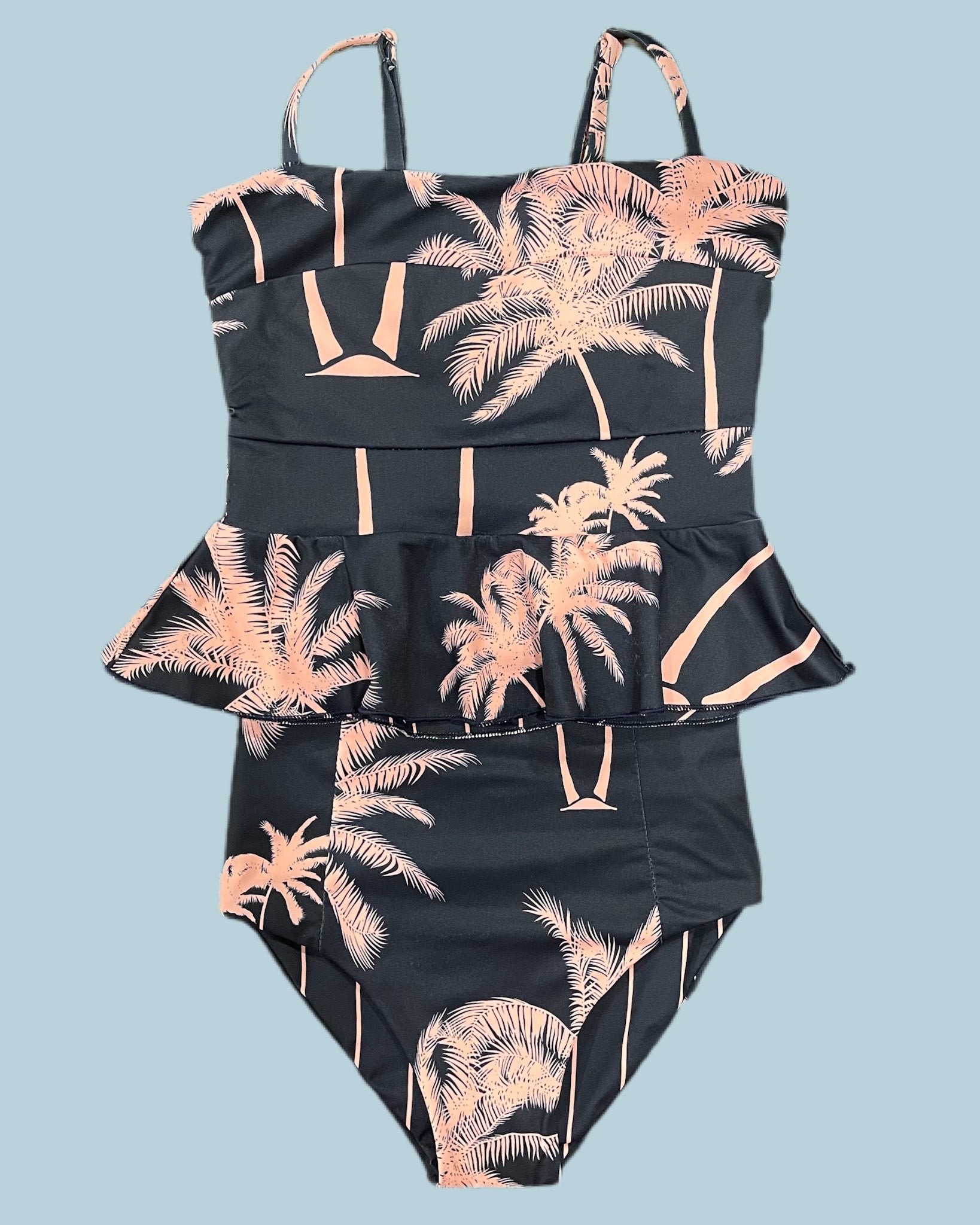 Little Girls Kendra Reversible Tankini Swimsuit - 2-in-1 Cute Swimwear for Toddlers & Kids - Perfect for Beach, Pool & Summer Water Play