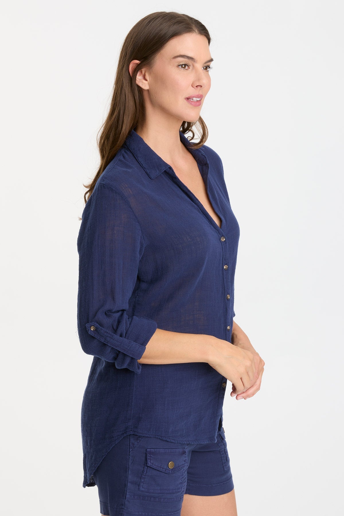 Stylish Porter Blouse in Adrift Pigment - Perfect for Casual Outings, Office Wear & Date Nights