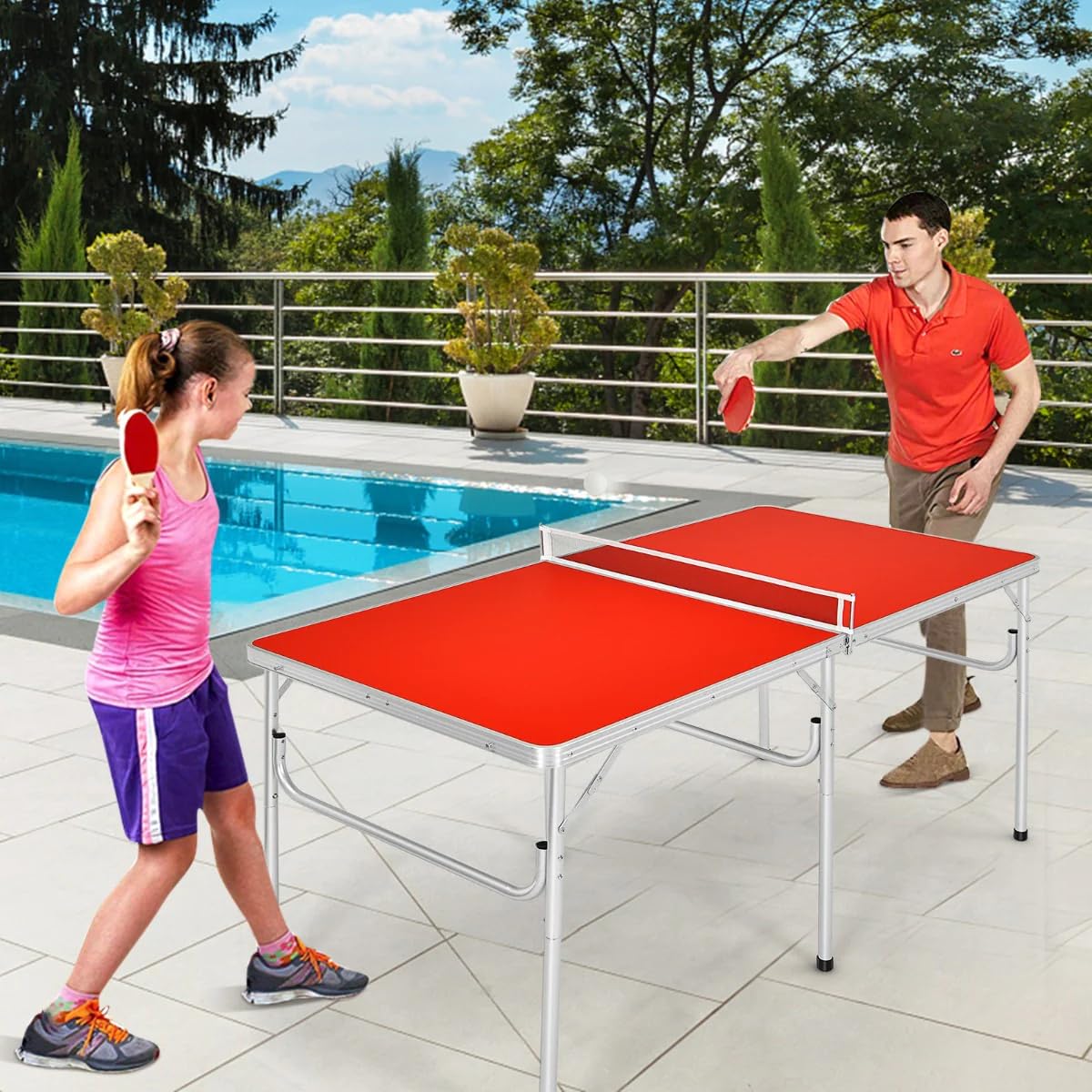 Portable Ping Pong Table Set - 60