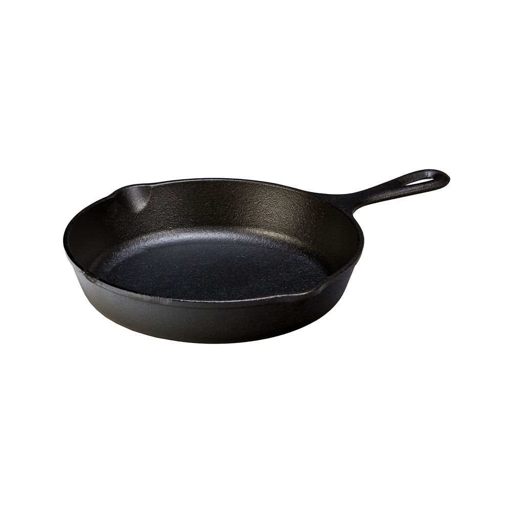 Lodge 9 Inch Pre-Seasoned Cast Iron Skillet with Teardrop Handle - Oven, Stove, Grill & Campfire Safe - Perfect for Searing, Baking & Outdoor Cooking