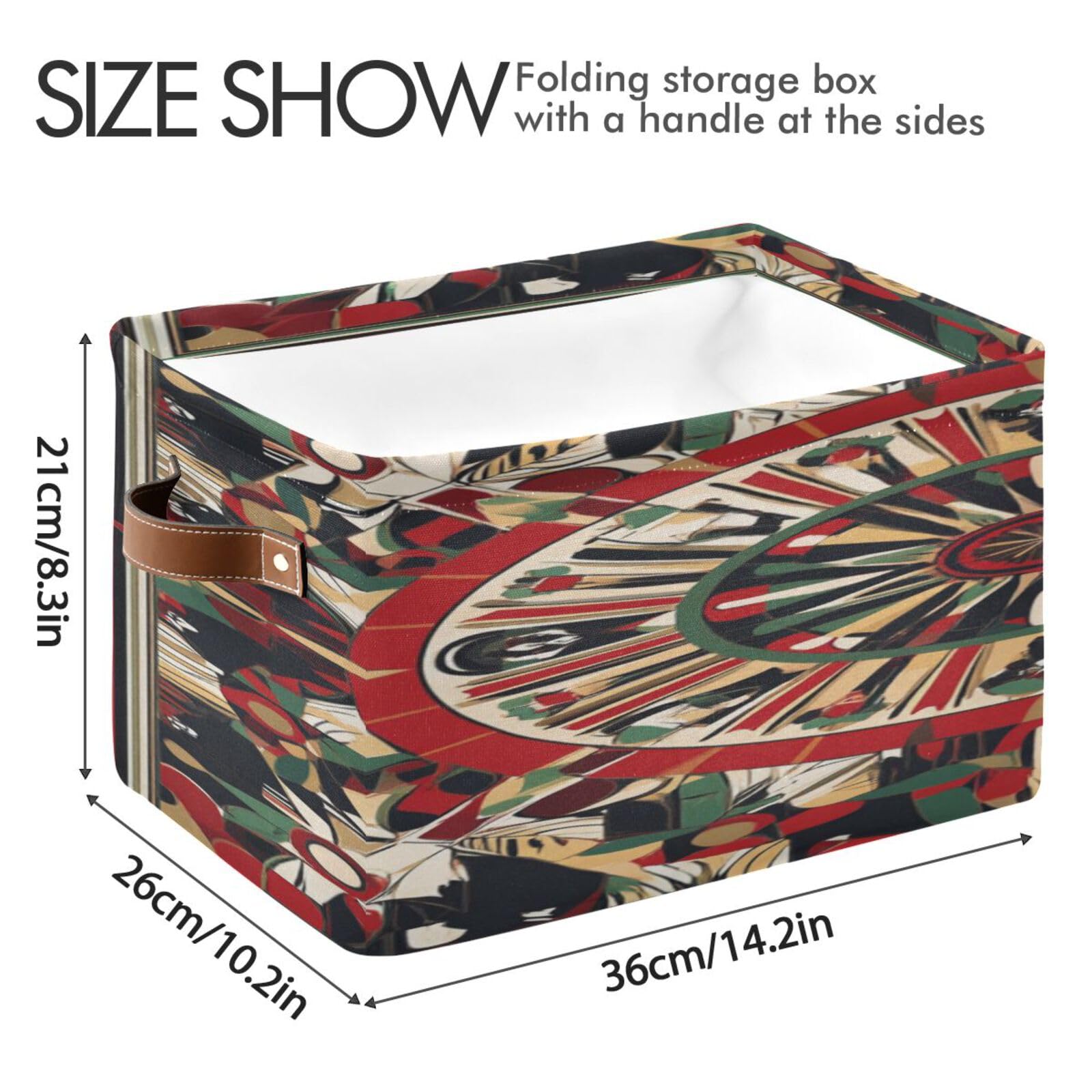 Large Foldable Storage Baskets with Handles - 2 Pack Torus Shape Organizing Bins for Closet, Shelves & Home Organization | Perfect for Bedroom, Bathroom & Kids Room Storage Solutions