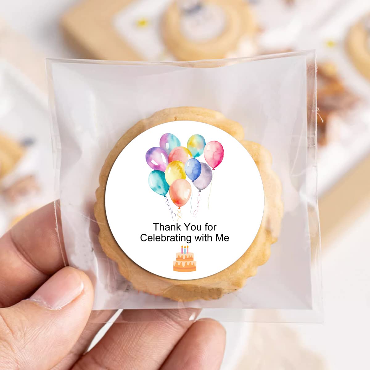 120 Pack Birthday Stickers for Parties - Fun Celebration Favors, Cupcake & Thank You Stickers, Baby Shower Supplies, Envelope Seals & Invitation Labels (Perfect for Birthdays, Baby Showers & Special Events)