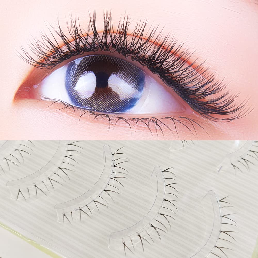 5 Pairs Ultra Thin V-Shaped Bottom Eyelashes - Natural Lower Lash Extensions with Clear Band for Daily Nude Makeup | Perfect for Bridal, Party & Everyday Wear
