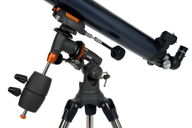 Celestron AstroMaster 90EQ Refractor Telescope for Adults & Beginners - 90mm Aperture, EQ Mount, Astronomy Starter Kit - Perfect for Stargazing, Moon Observation & Astrophotography