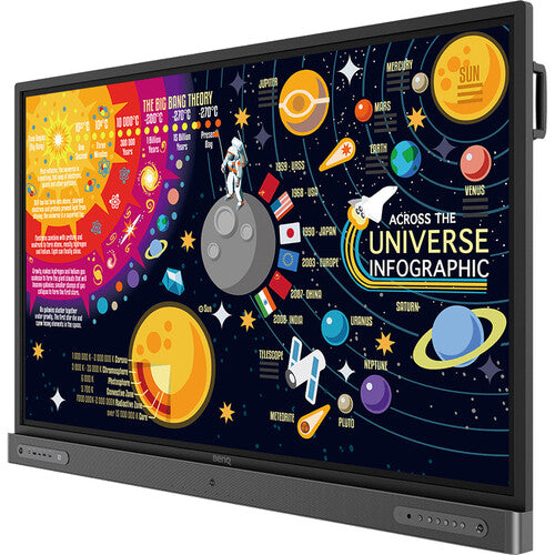 BenQ RP6502 65-inch 4K UHD IR Touch Screen Monitor for Interactive Classrooms, Digital Signage & Business Presentations