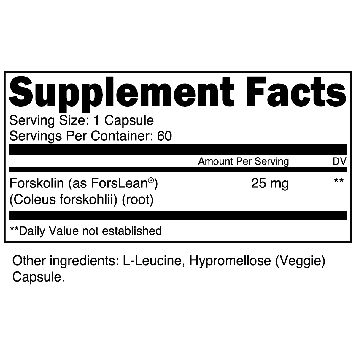 Forskolin 24594484 - Pure Natural Weight Loss Supplement for Men & Women - Supports Metabolism & Fat Burning - Perfect for Fitness & Wellness Routines