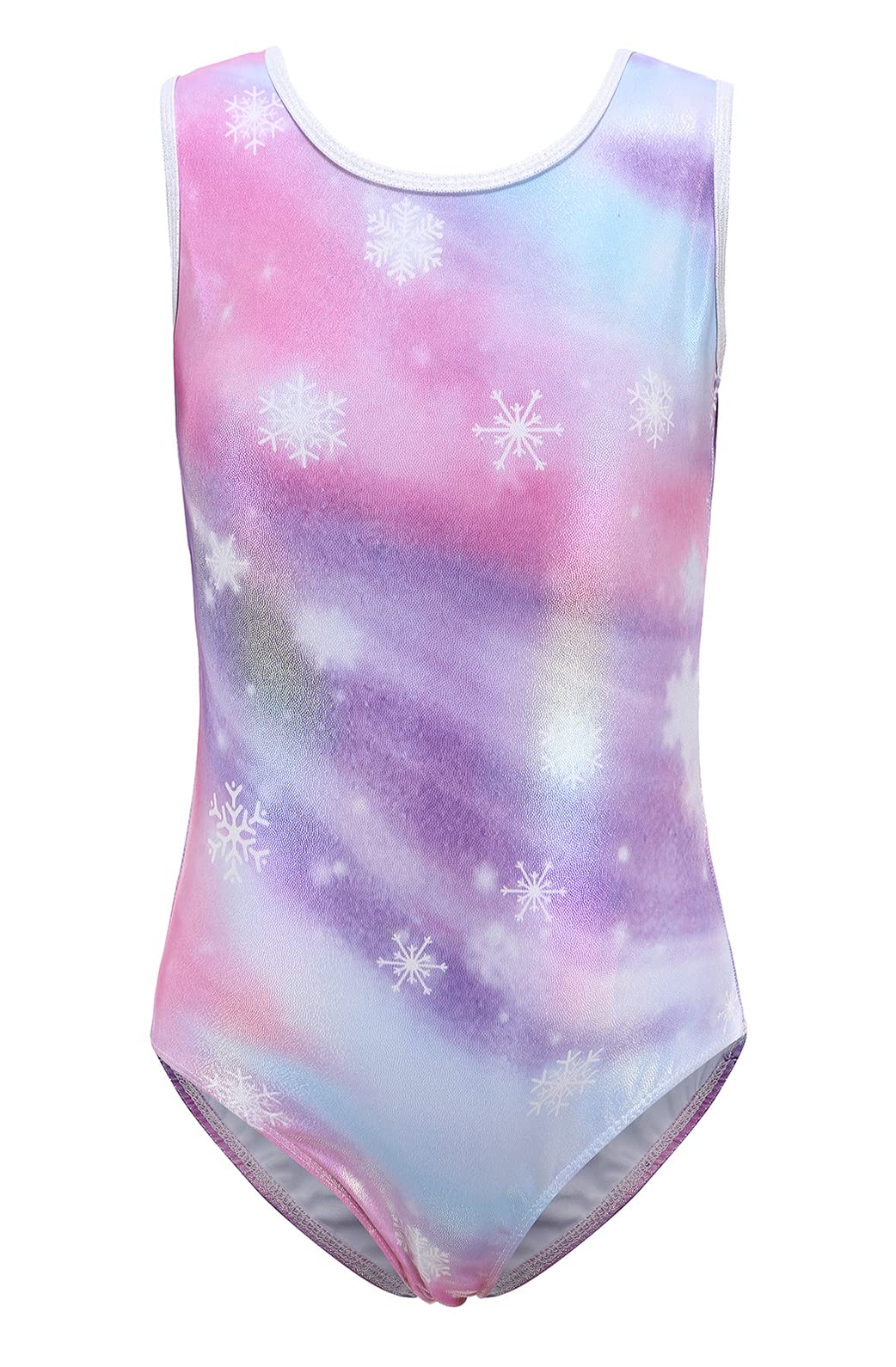 SEAUR Girls Gymnastics Leotards - Printed Sleeveless Ballet Dance Bodysuit Performance Costume for Kids | Perfect for Dance Recitals, Gymnastics Competitions & Ballet Practice