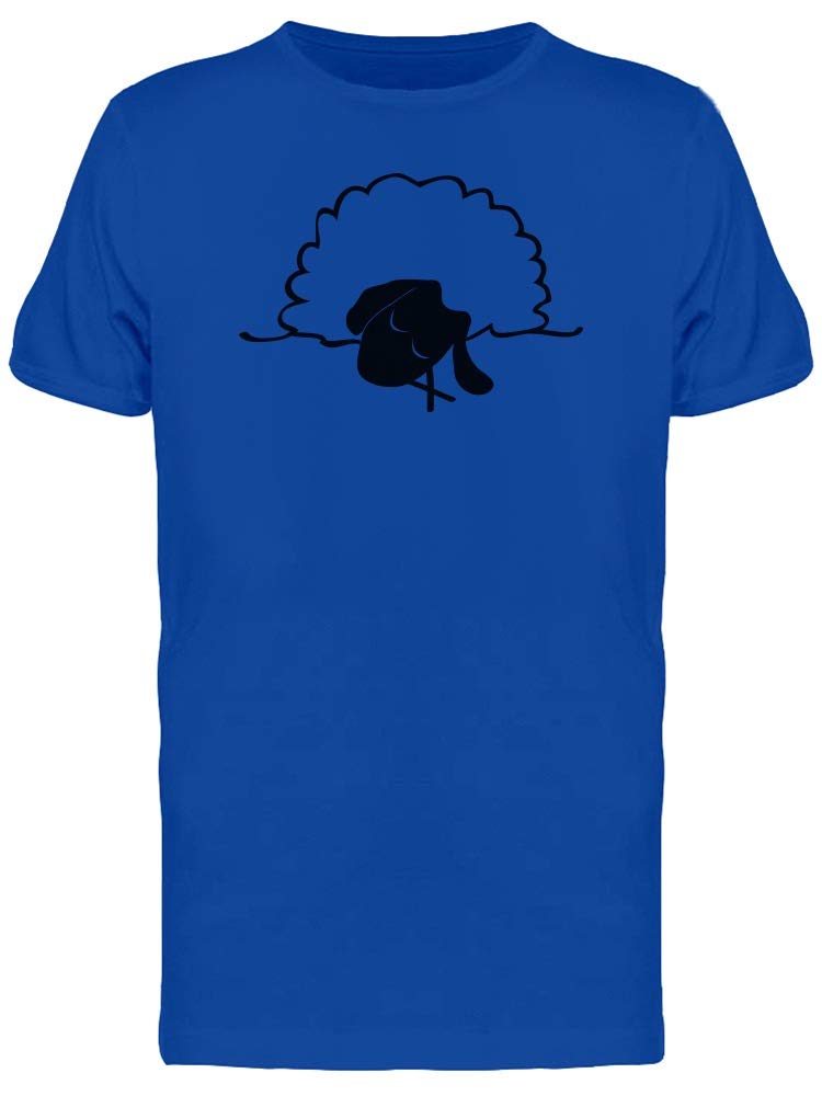 Smartprints Men's Cartoon Sheep Graphic T-Shirt - Soft Cotton Sleep Tee for Relaxing at Home & Casual Outings