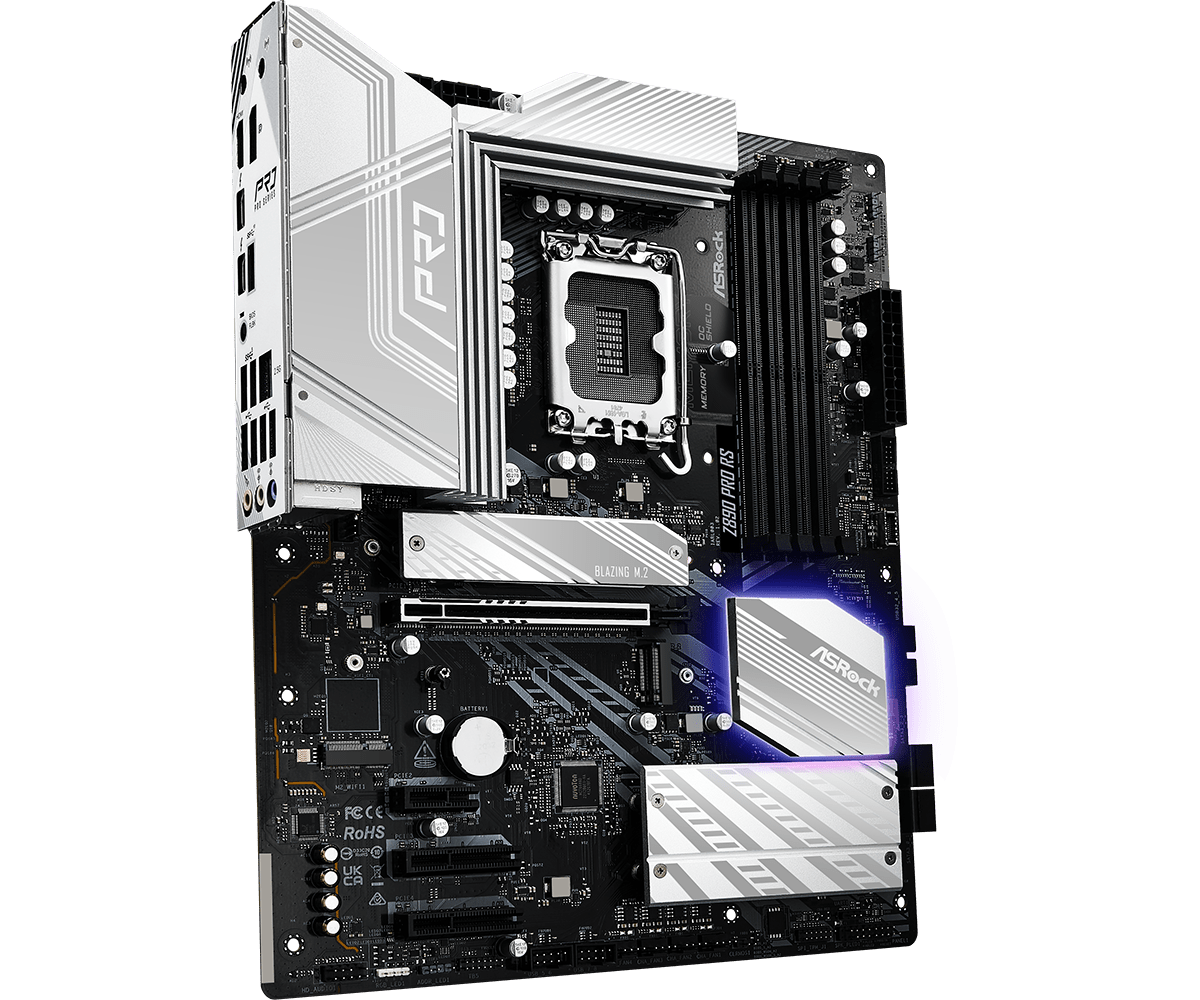 ASRock Z890 Pro RS ATX Motherboard - Intel LGA 1700 Socket, DDR5, PCIe 5.0, WiFi 6E - Perfect for Gaming PCs, Workstations & Content Creation