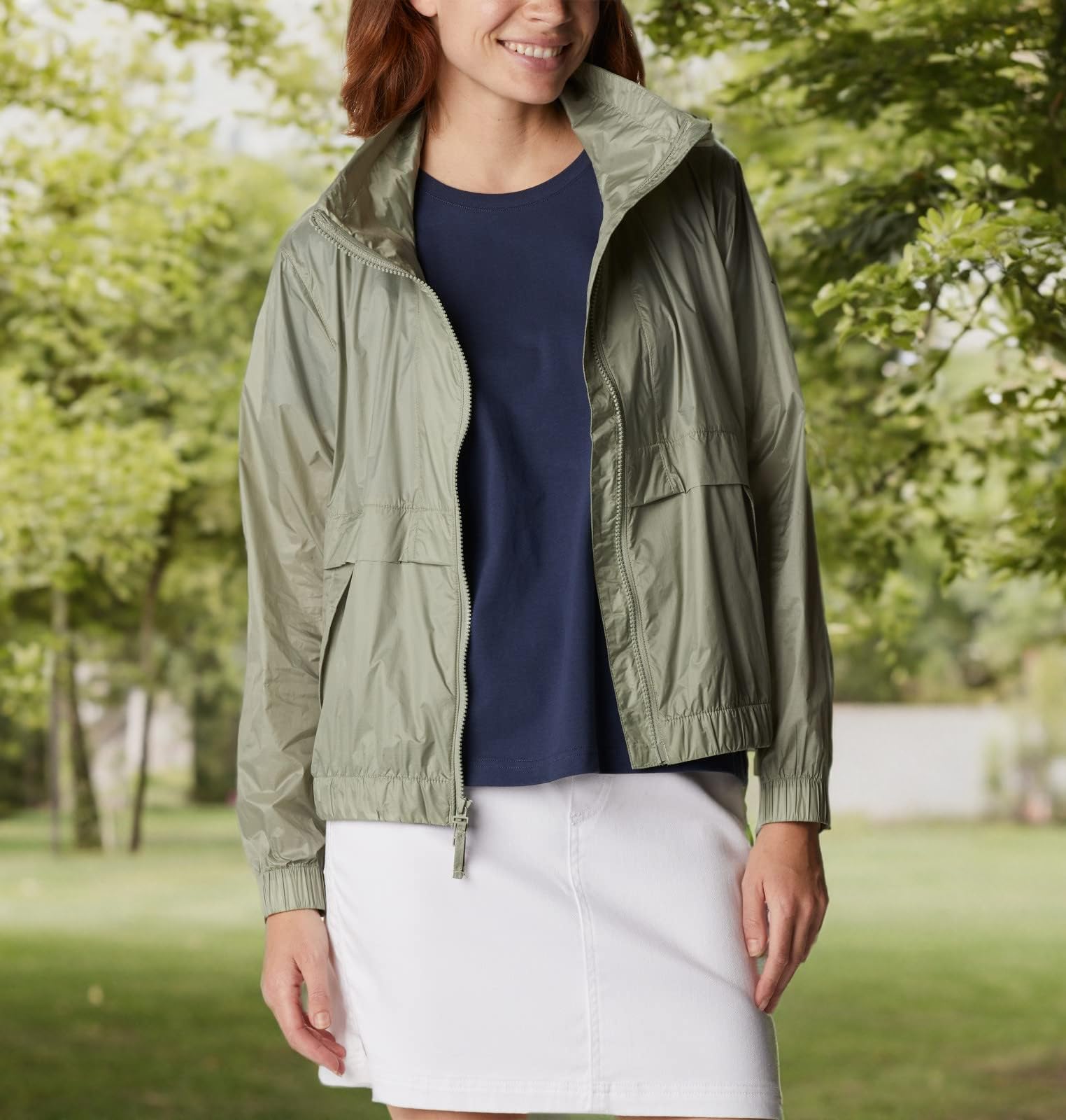 Columbia Women's Sunny City Windbreaker Jacket - Lightweight Water-Resistant Windbreaker for Hiking, Running & Outdoor Activities