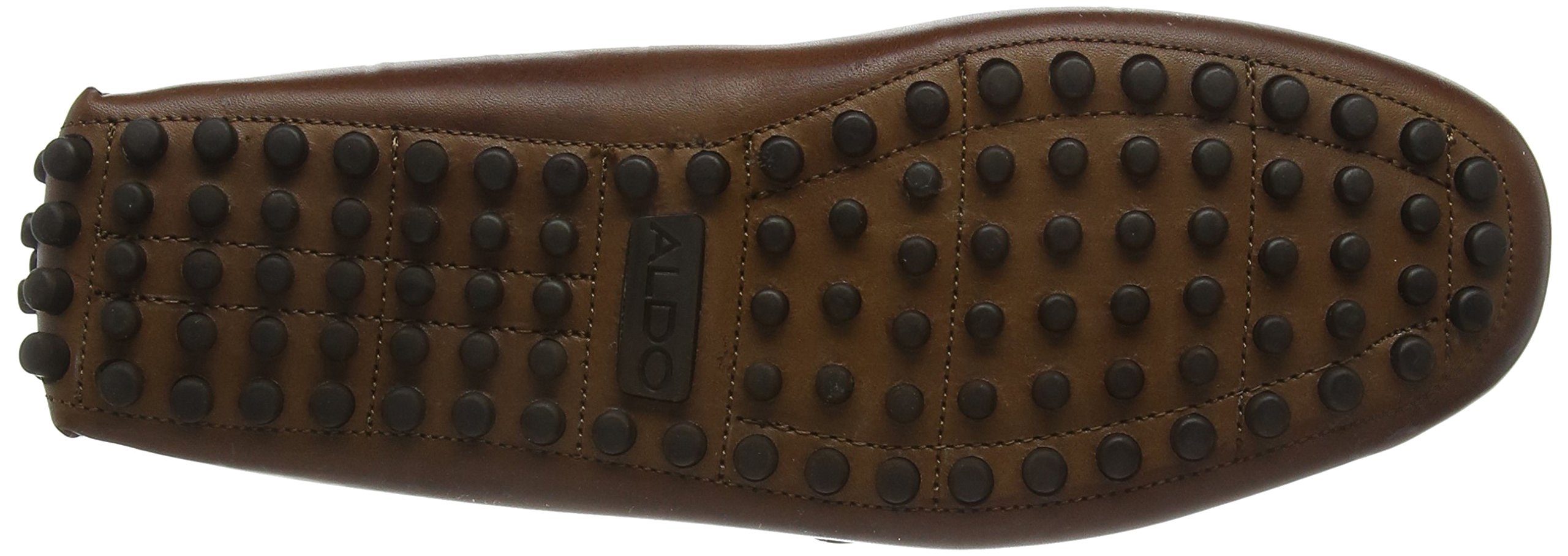 Aldo Men's Genuine Leather Moccasins - Comfortable Casual Loafers for Business & Travel - Lightweight Slip-On Shoes for Office, Driving & Everyday Wear