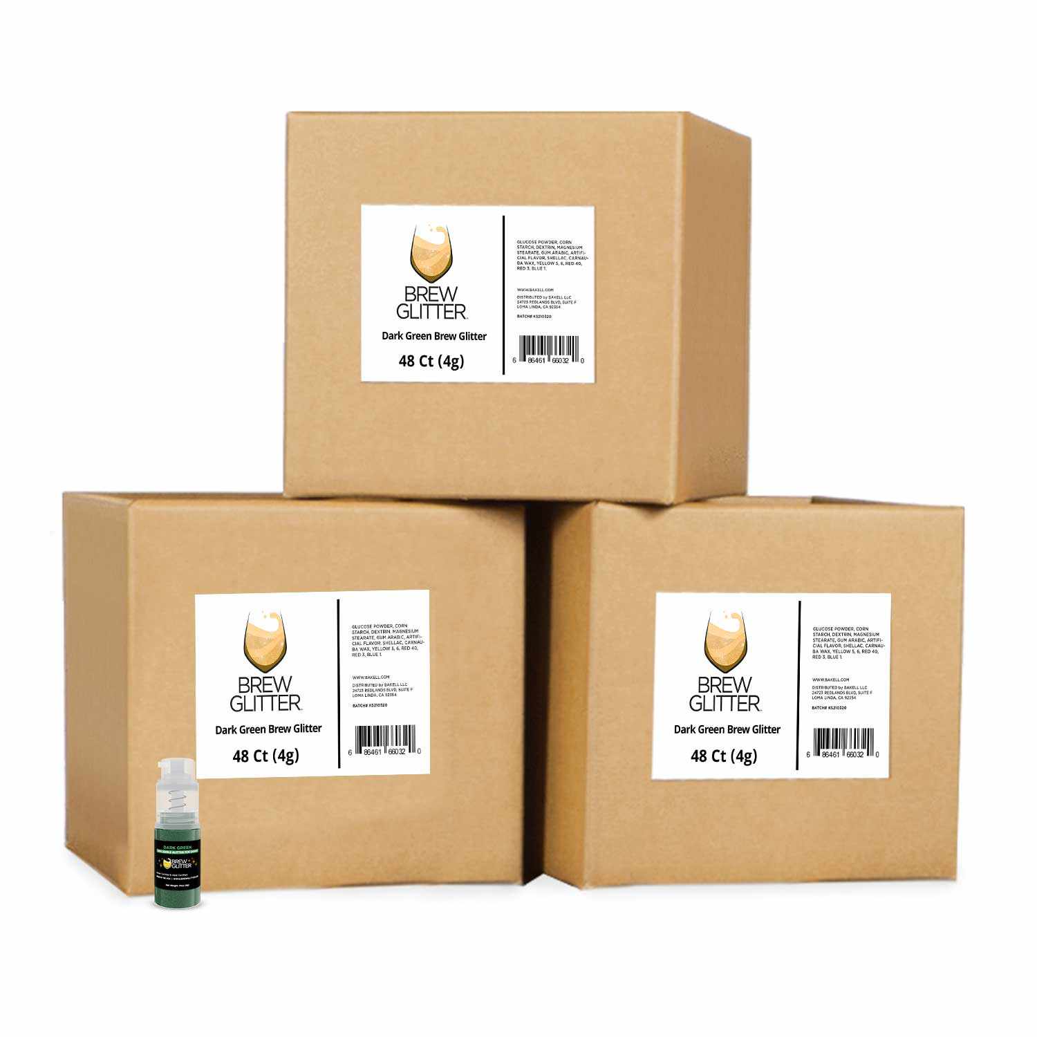 Wholesale Dark Green Beverage Glitter Mini Spray Pump for Cocktails, Coffee & Cake Decorations - Food Safe Sparkle Spray for Drinks & Desserts
