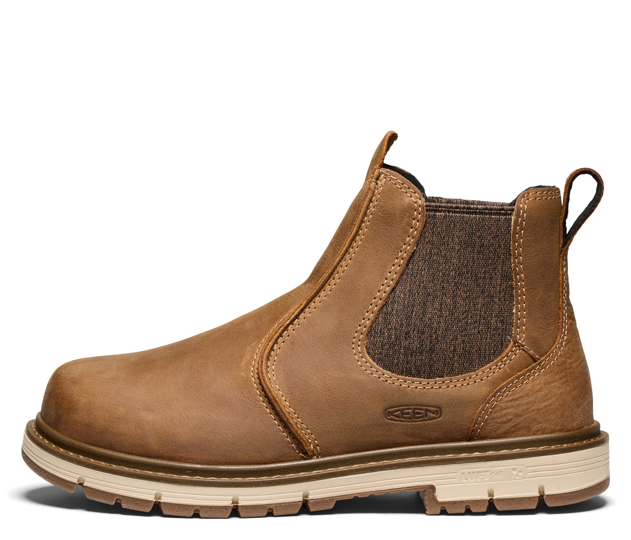 KEEN Utility Women's San Jose 90° 4.5 Soft Toe Chelsea Boot - Waterproof Work Boots for Women with Slip-Resistant Outsole | Perfect for Construction, Landscaping & Outdoor Work