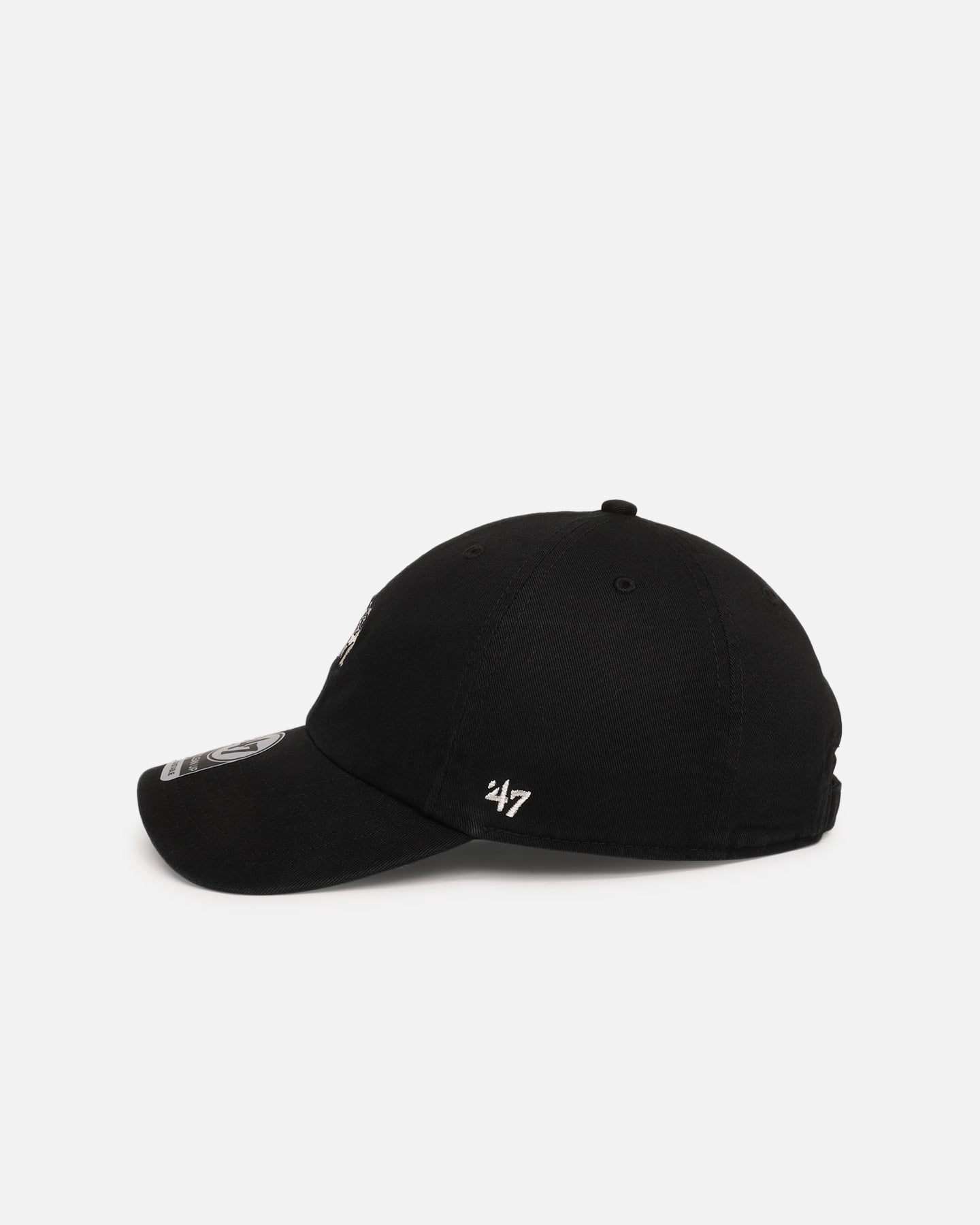 47 Brand Bulldog 'Dog Collection' Adjustable Strapback Hat - Black | Stylish Baseball Cap for Men & Women | Perfect for Casual Wear, Sports, and Outdoor Activities