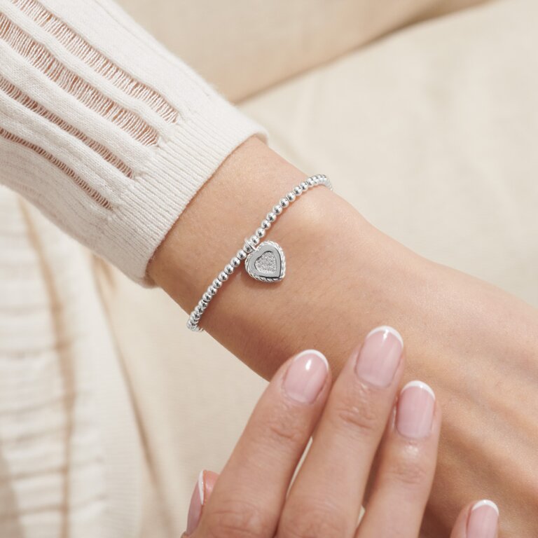 Joma Jewellery Bracelet - A Little Kind Heart Charm Bracelet for Women | Dainty & Elegant Jewelry Gift for Her | Perfect for Everyday Wear, Special Occasions & Gifting