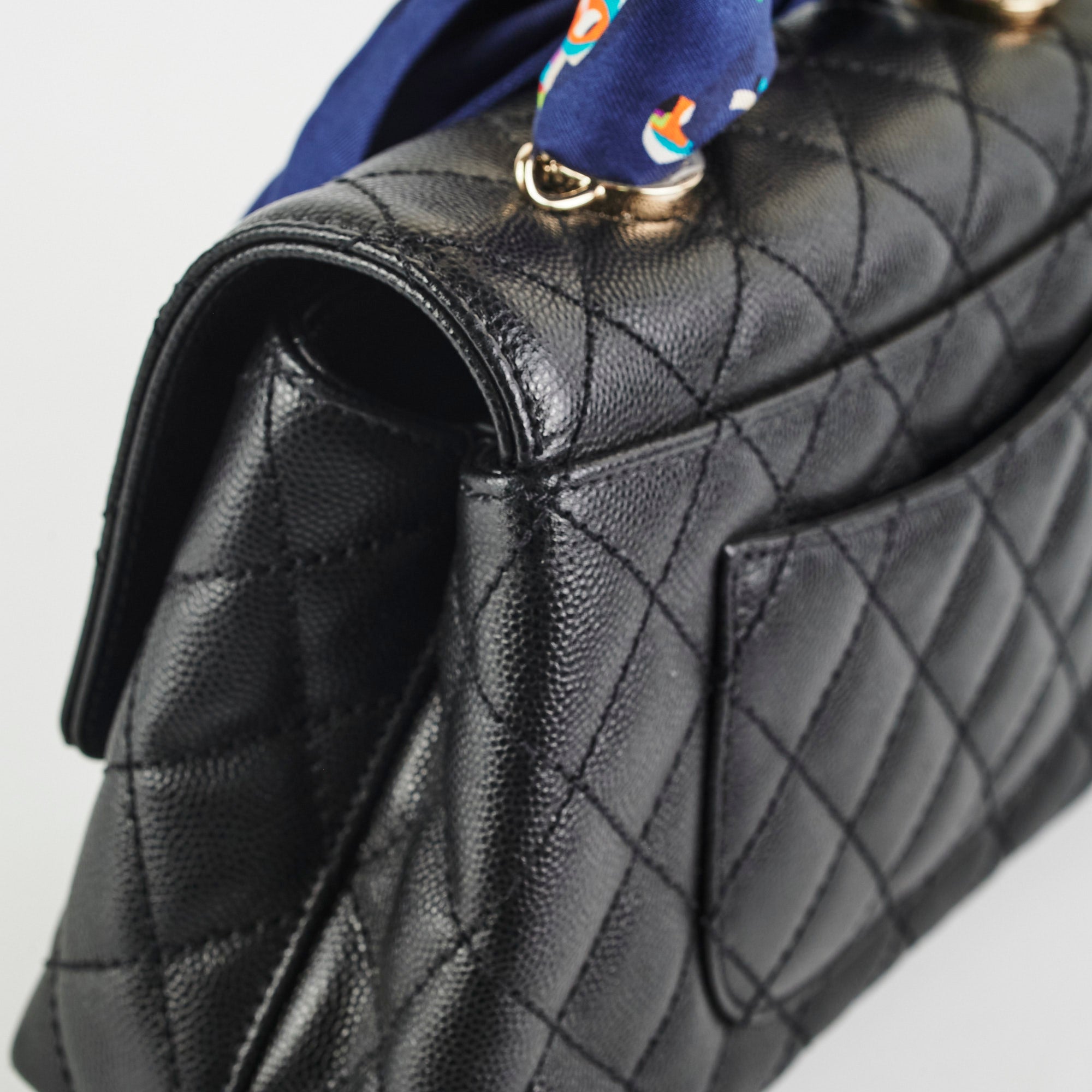 Chanel Small Coco Handle Bag in Black Caviar Leather - Luxury Crossbody Purse for Women, Perfect for Date Night & Evening Events