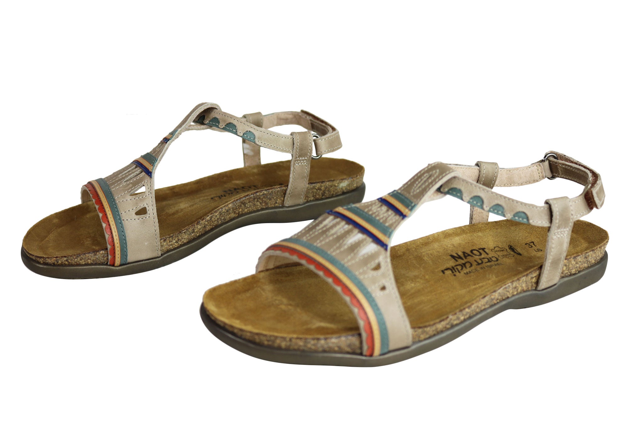 Naot Odelia Women's Comfortable Cushioned Supportive Leather Flat Sandals - Perfect for Walking, Travel & Summer Outfits