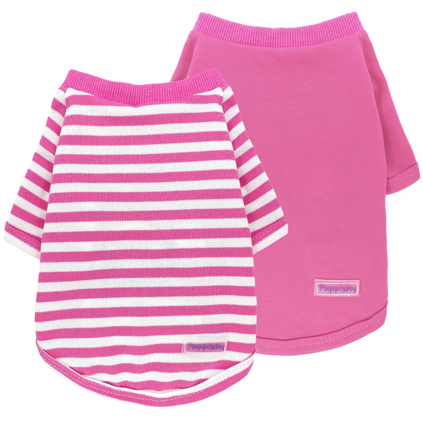 2 Pack Summer Dog Clothes for Small to Medium Dogs - Breathable Soft Puppy Outfits for Chihuahuas & Cats (XS-XXL) | Perfect for Outdoor Walks & Indoor Playtime