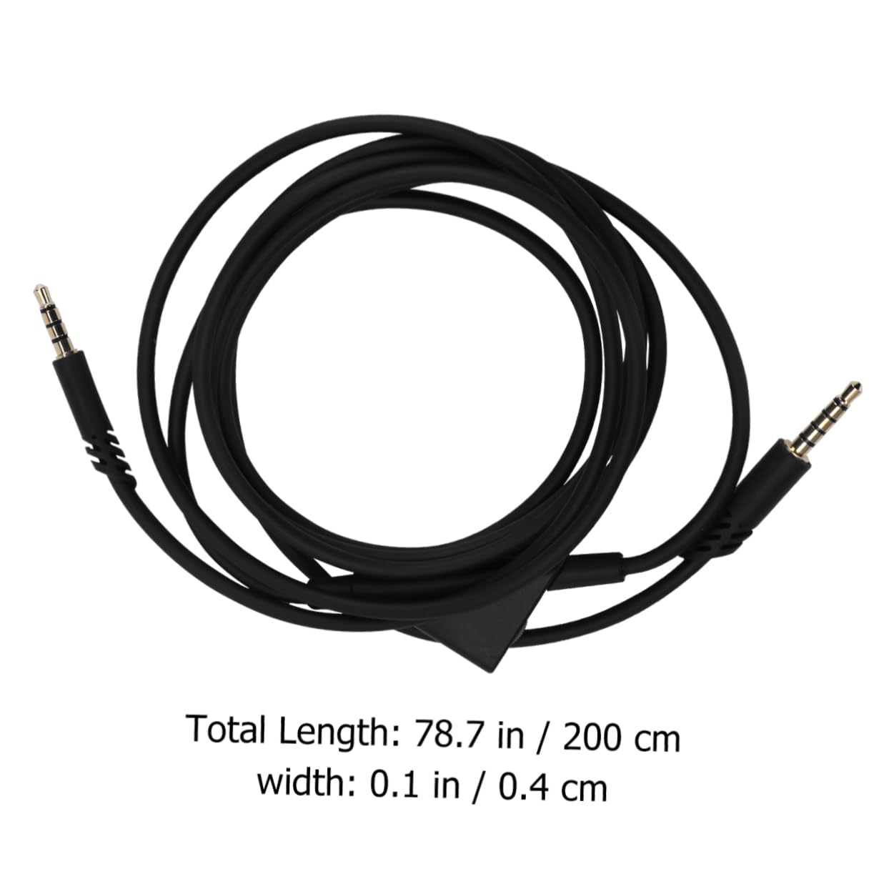 DOITOOL 2 Pack Replacement Gaming Headset Cable - 3.5mm Audio Wire for Headphones, Compatible with PS4, Xbox, PC - Black (Perfect for Gaming, Streaming & Online Meetings)