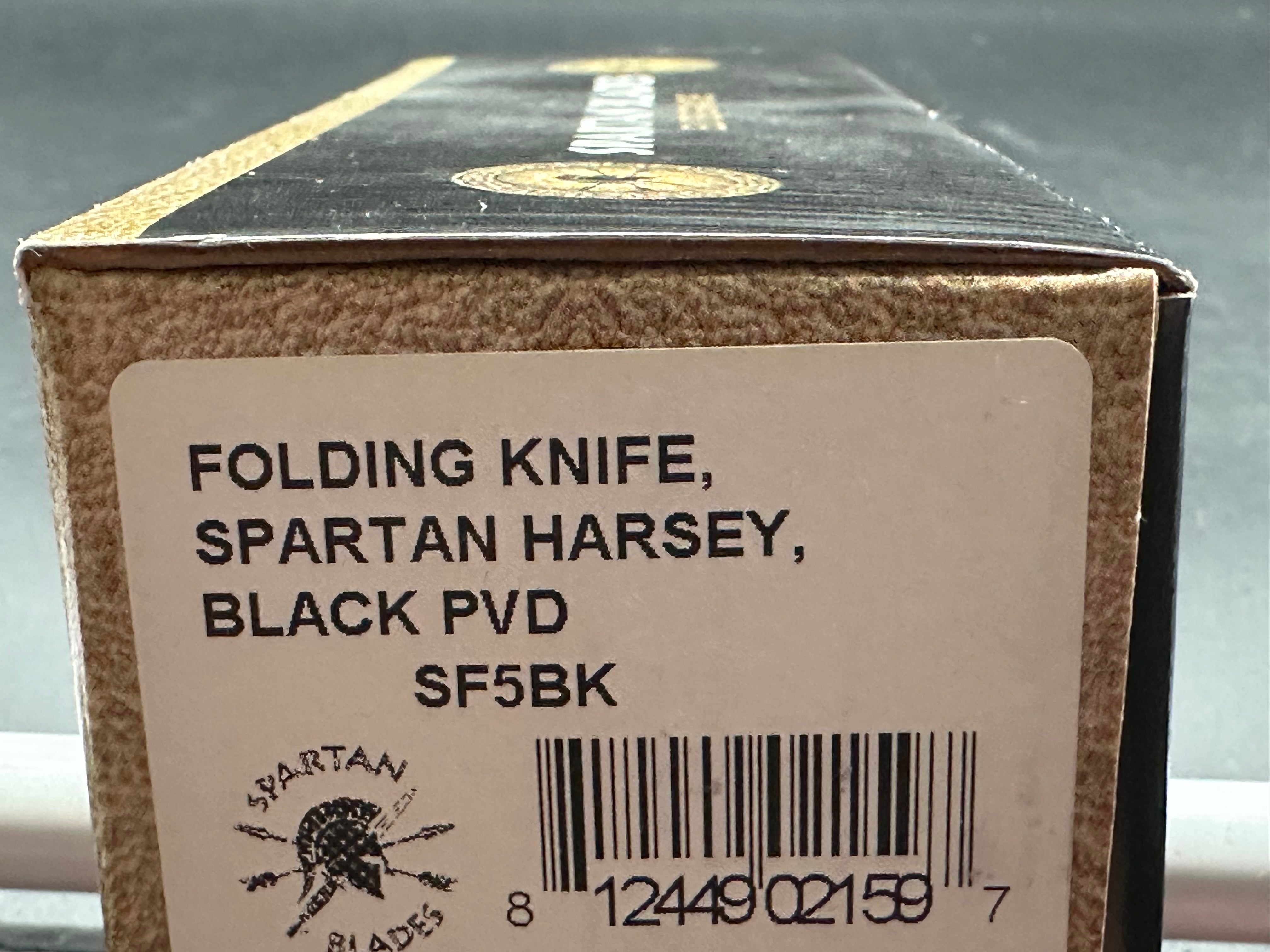 Spartan Harsey DLC Coated S45VN Folding Knife - Premium EDC Pocket Knife for Outdoor, Camping & Survival Gear